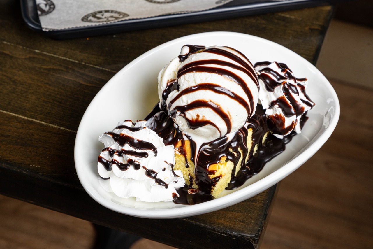 smith island cake sundae at sports & social