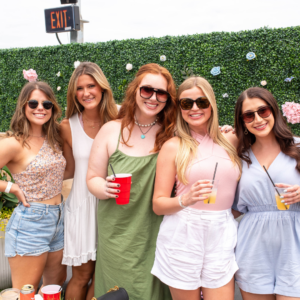 Group of girls enjoying cocktails on AVA Rooftop
