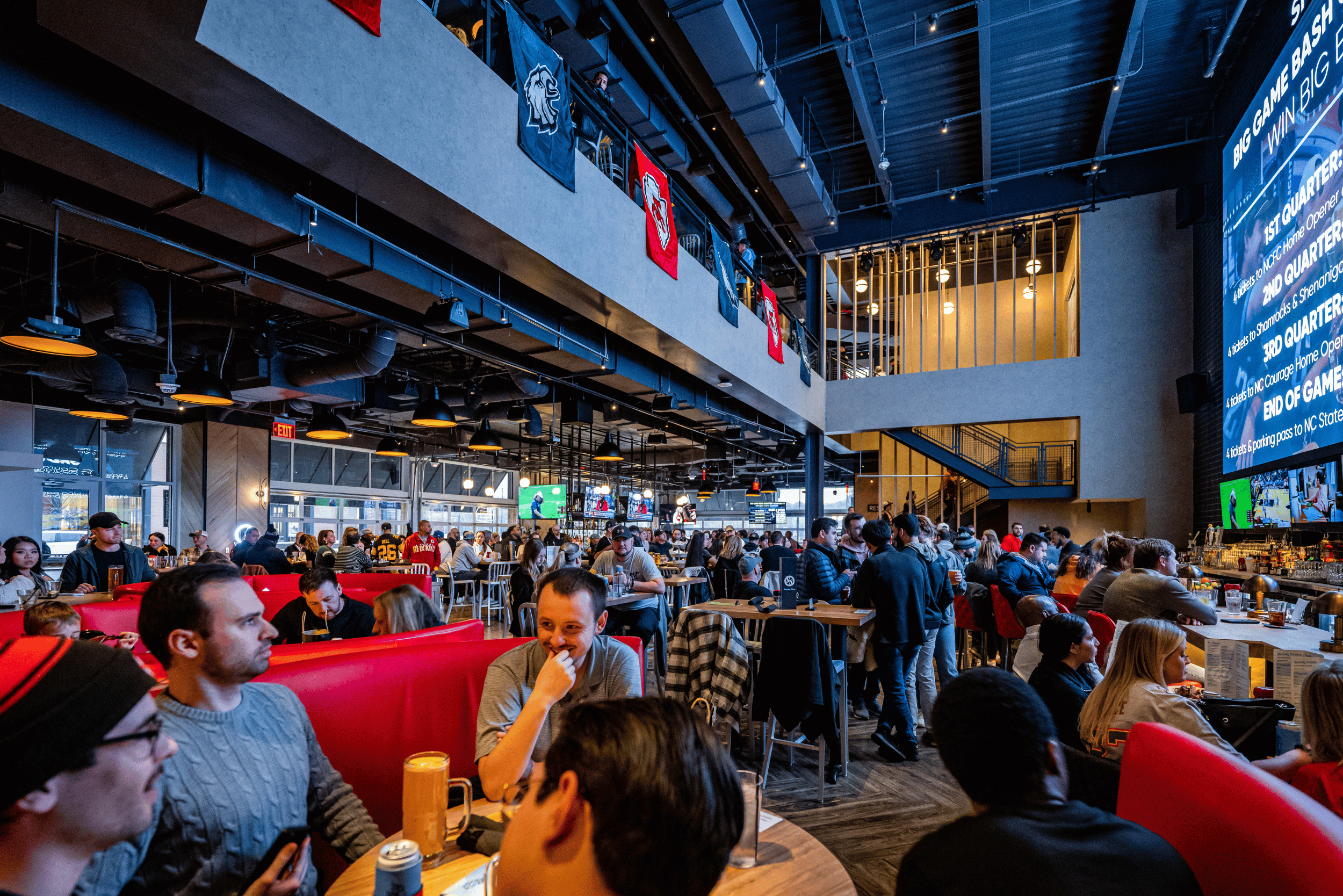 Sports and Social Cary NC Dining Room Shot