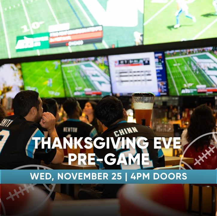 Panthers Fans watching Football on the big screen