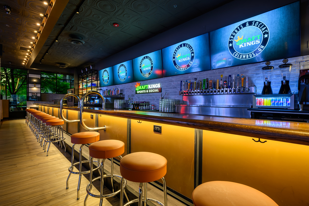 Interior space at draftkings sports & social