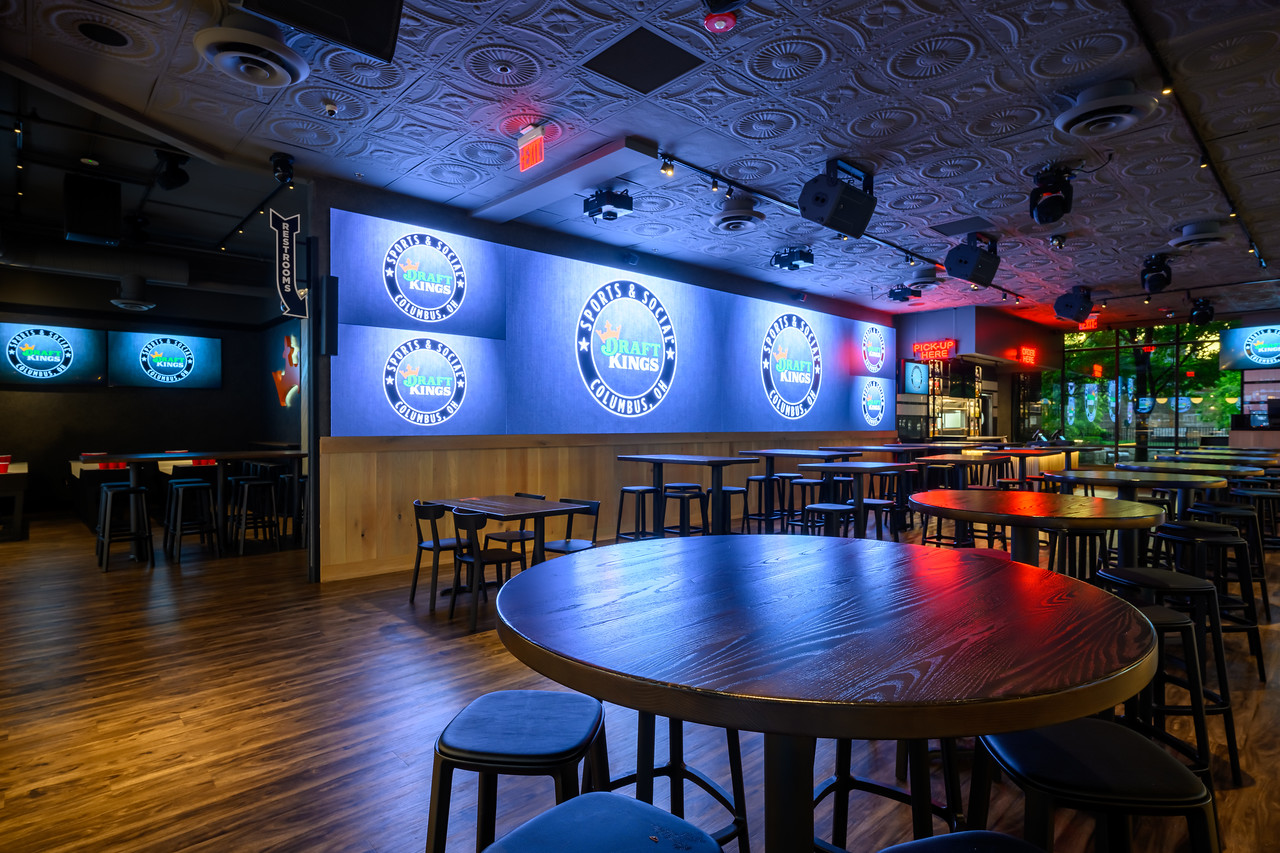 Interior space at draftkings sports & social