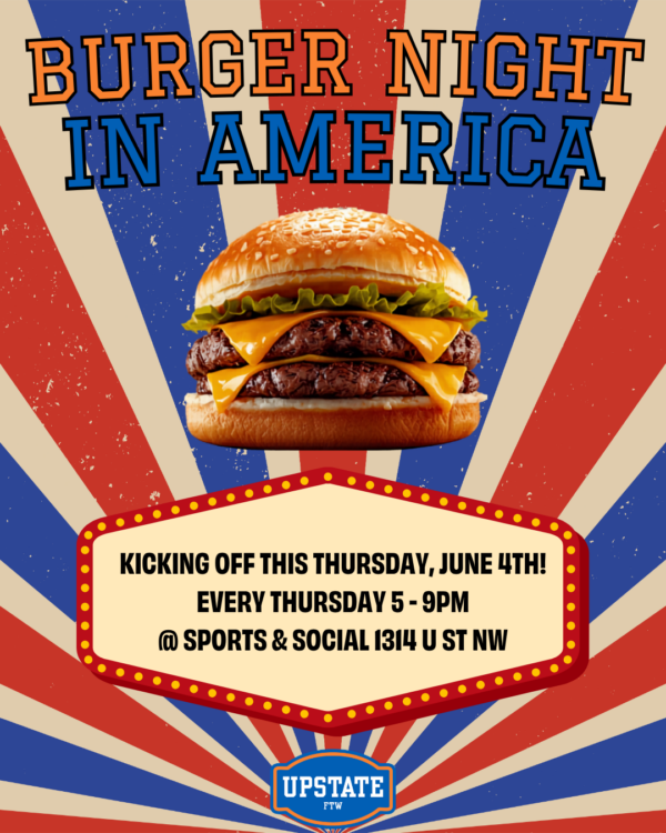 Burger Night special at Sports & Social DC