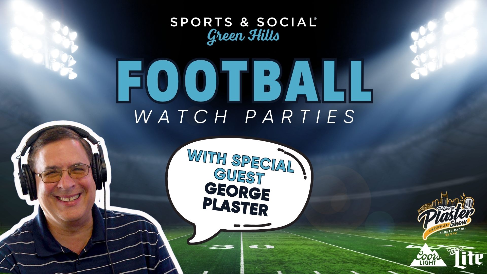 George Plaster Football Watch Parties